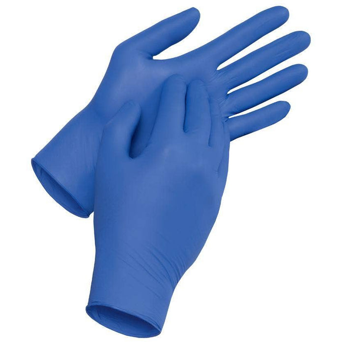 blaue Schutzhandschuhe