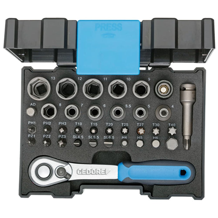 GEDORE Steckschlüssel-Satz 1/4"