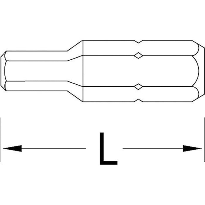 GEDORE Schraubendreherbit 1/4", Vorteilspack 10-tlg, Innen-6-kant 3 mm