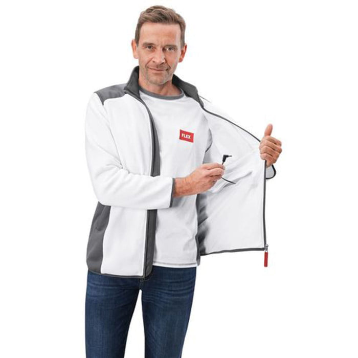 FLEX Akku- Heizjacke Fleece XS TF White 10.8/ 18.0 WOMEN