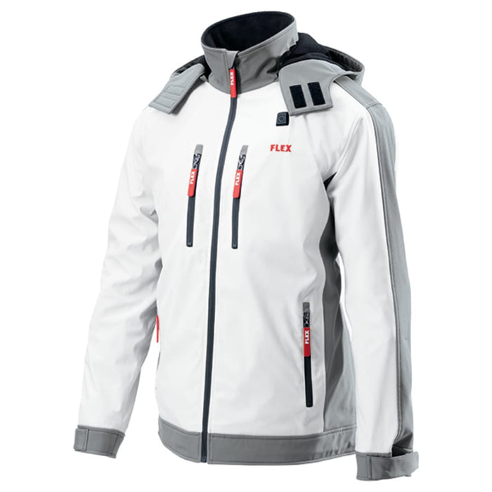 FLEX Akku- Heizjacke Softshell S TJ White 10.8/18.0 MEN