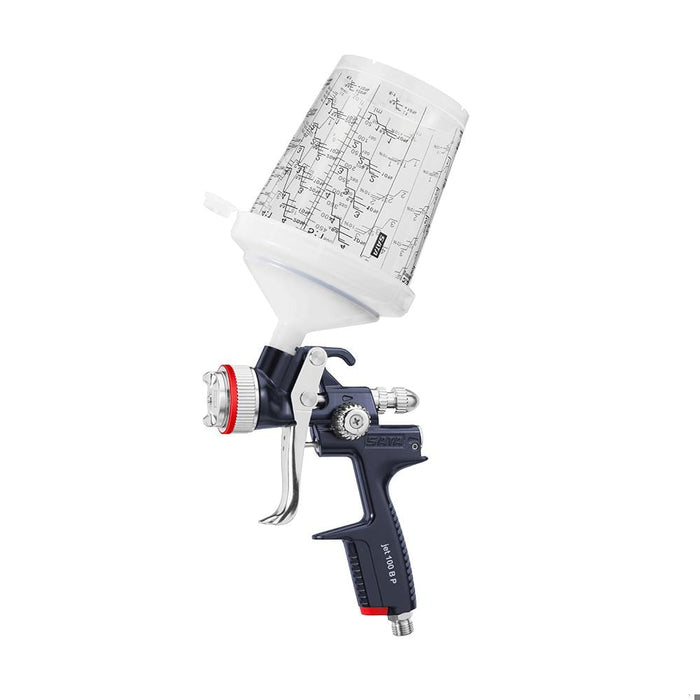 SATAjet 100 B Düse P m. 0.6 lt. QCC Kunststoff-Mehrwegbecher